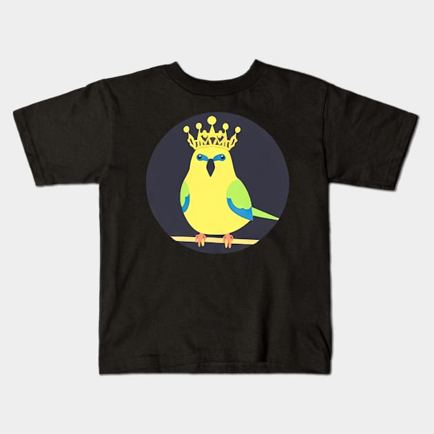 cute budgie parakeet | Kids T-Shirt by Subconscious Pictures